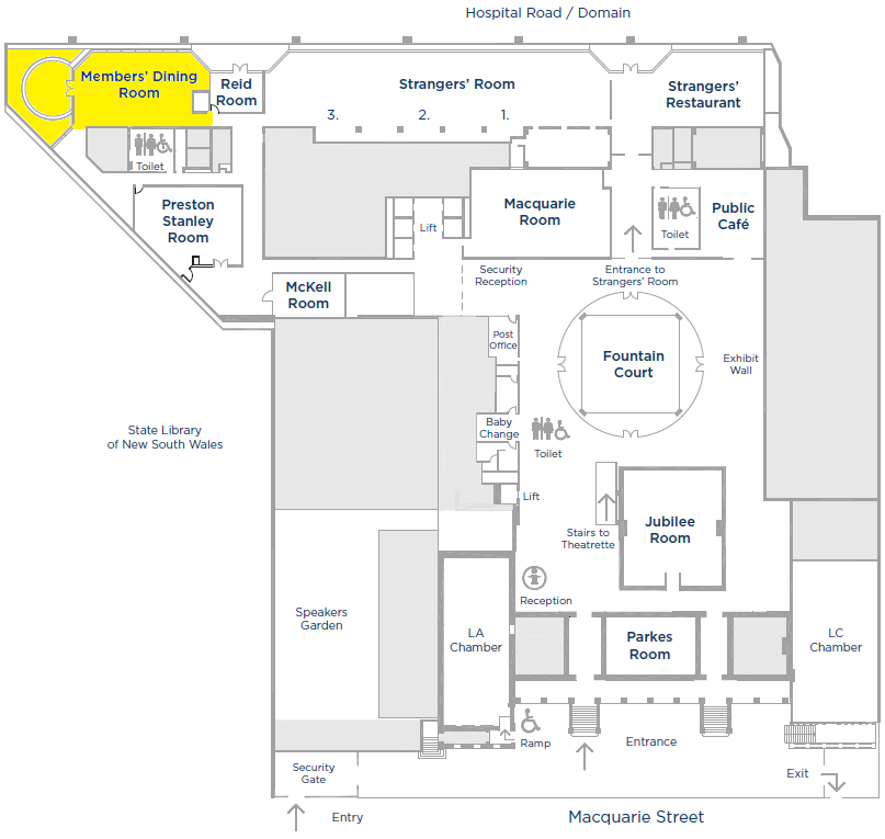 Members’ Dining Room | NSW Parliament - Functions & Events