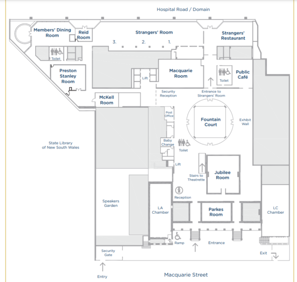 Floor Plan | NSW Parliament - Functions & Events